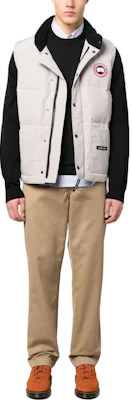 Canada Goose Freestyle FW22 Rompi Logo Tahan Air Limestone Unisex. 4154M4-32 Shop Canada Goose Freestyle FW22 Rompi Logo Tahan Air Limestone Unisex. 4154M4-32