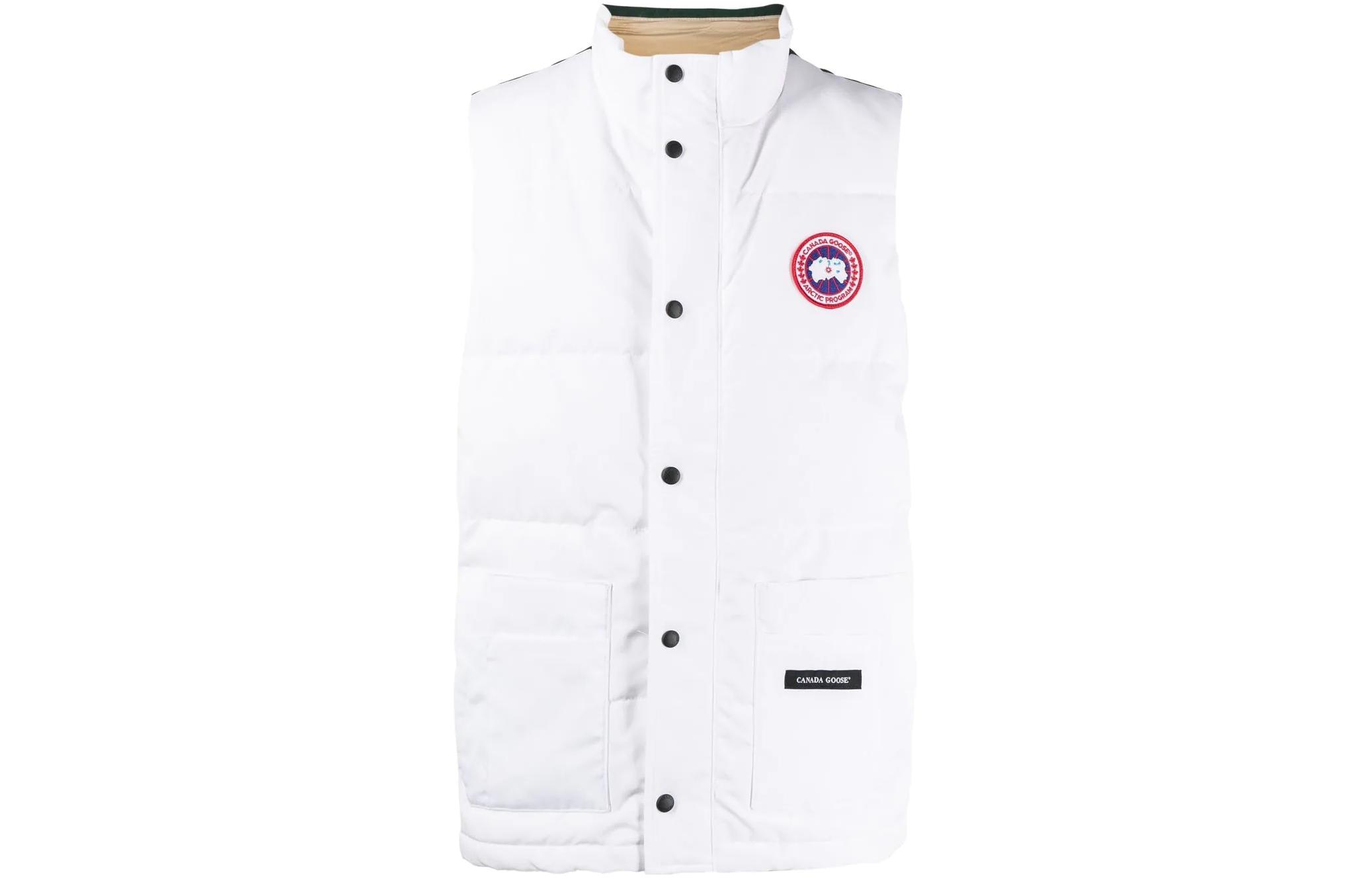 Canada Goose Freestyle FW22 Regeneration Down Vest Unisex White/Spruce Green/Sandstone. 2054U1-1289