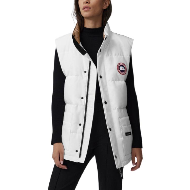 Shop Canada Goose Freestyle FW22 重生羽絨背心 男女款 白/深綠/砂岩色 2054U1-1289
