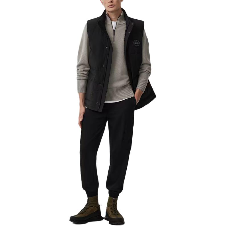 Purchase 加拿大鹅Freestyle针织拉链无袖马甲男女通用黑色 2054MB-61