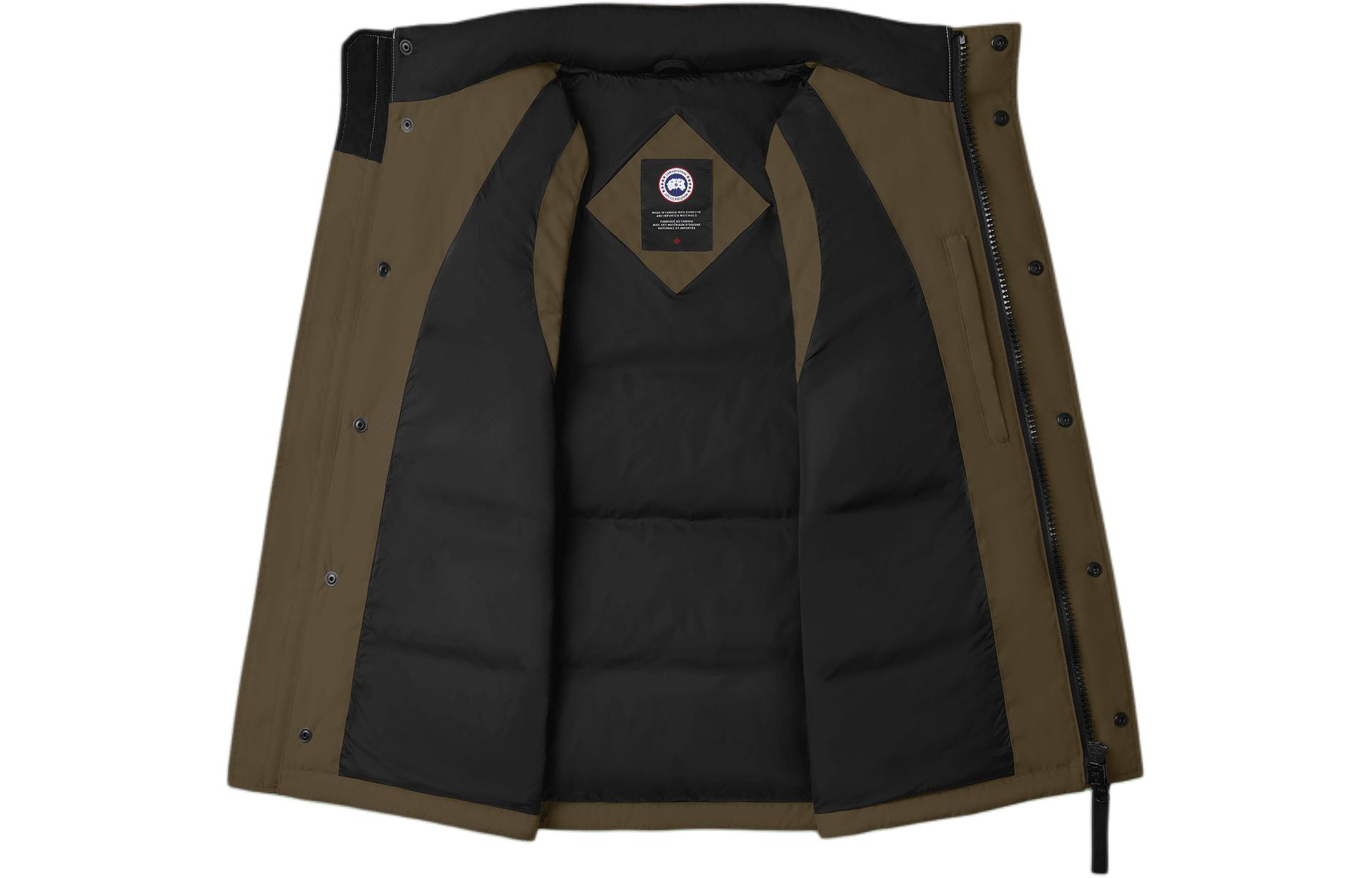 Lookbook 加拿大鵝男士經典防水羽絨背心軍綠紅標款 2054M-49