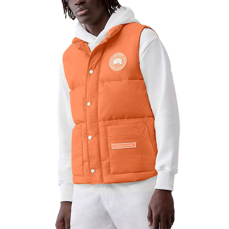 Sizing 加拿大鹅北极光防水羽绒马甲日落橙男女同款 4154U1-178