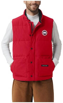 Rompi Ringan Kanada Goose Freestyle Merah Unisex - Desain Logo Tahan Air. 4154M-28 Order Rompi Ringan Kanada Goose Freestyle Merah Unisex - Desain Logo Tahan Air. 4154M-28