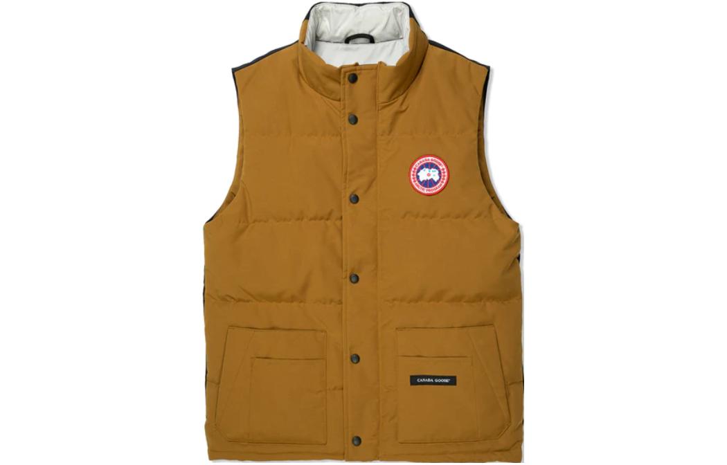Canada Goose Freestyle Red Logo Waterproof Down Vest Unisex Blue-Brown. 2054U1-1294