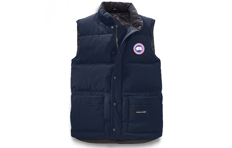 Canada Goose Freestyle Red Logo Waterproof Down Vest in Ocean Blue Unisex 4154M-63