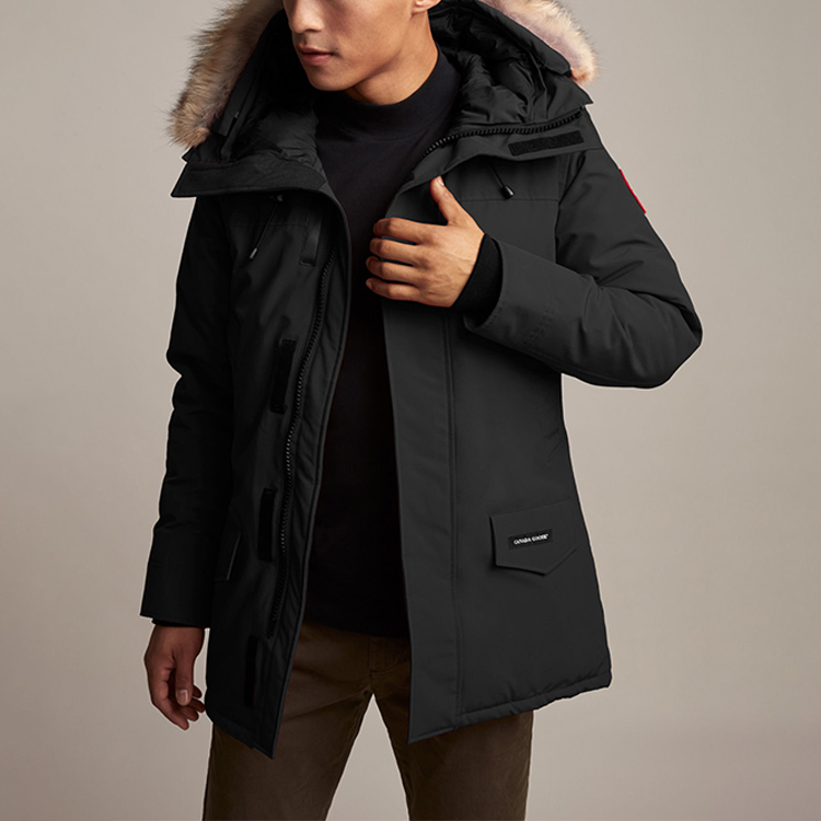 Lookbook 캐나다구스 퓨전핏 랭포드 파카 블랙 레드라벨 유니섹스 다운 재킷 2062MA-61