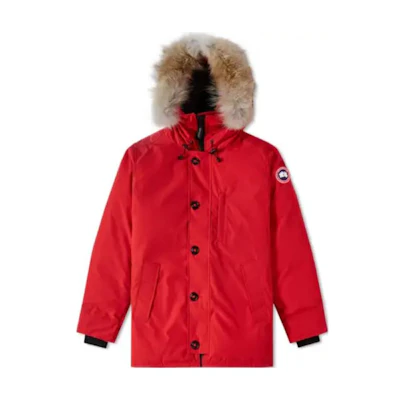Canada Goose FW21 Chateau Red Down Parka Jacket with Hood for Ski Season 3426M-11