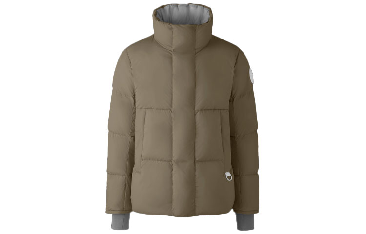 Canada Goose FW21 Everett Beige Windproof Waterproof Short Puffer Parka Jacket. 2613MB1-255