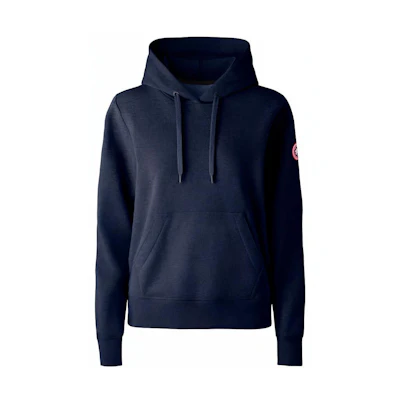 Canada Goose FW21 Huron Logo Pullover Hoodie Blue 7403M-63
