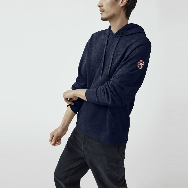 Canada Goose FW21 Huron Logo Pullover Hoodie Blue 7403M-63 圖 4
