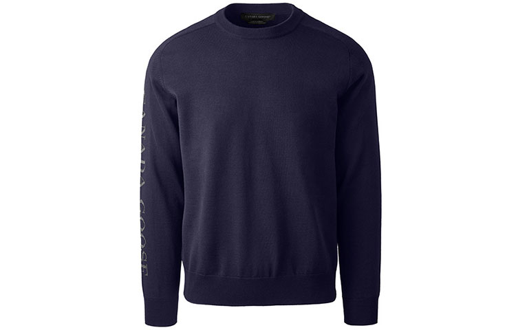 Order Jersey Suéter Hombre Azul Marino Canada Goose FW21 Logo. 6892M-67