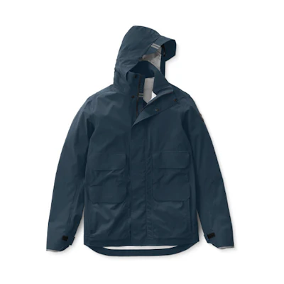 Canada Goose FW21 Meaford Black Label Hooded Logo Jacket Men’s Blue. 5611MB-466