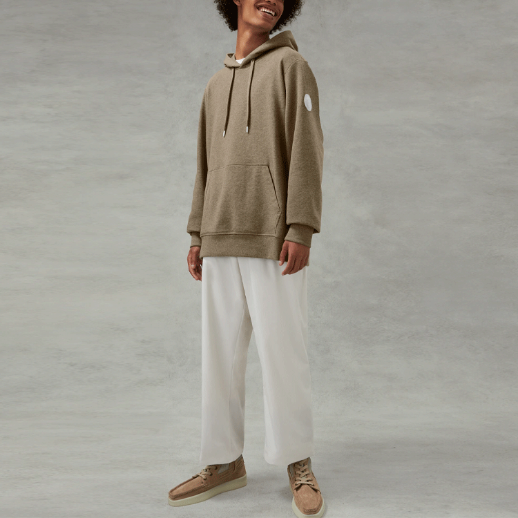Canada Goose FW21 Pastels Huron Hoodie Men’s Pullover Beige Khaki. 7403M1-255 圖 3
