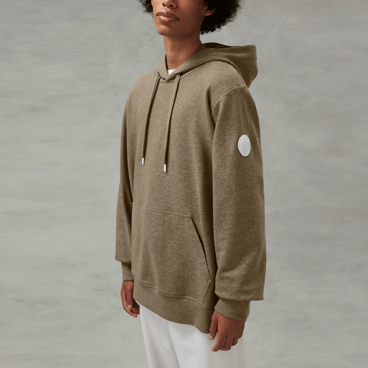 Canada Goose FW21 Pastels Huron Hoodie Men’s Pullover Beige Khaki. 7403M1-255 圖 6