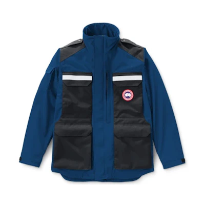 Canada Goose FW21 Photojournalist Colorblock Multi-Pocket Stand Collar Jacket Blue Men 2414M-805