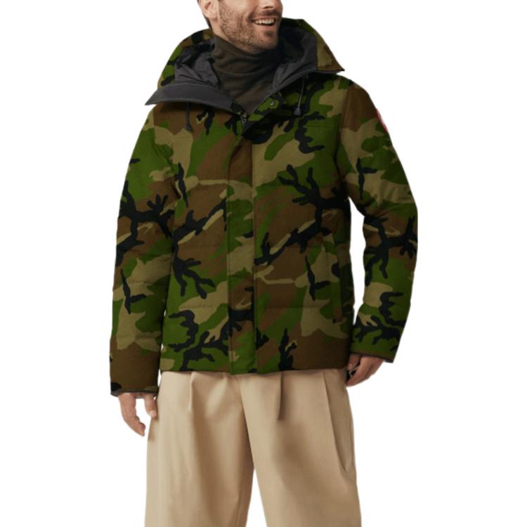 Lookbook Canada Goose FW21 Jaket Camo Tahan Air & Angin dengan Label Merah. 3804MP-316