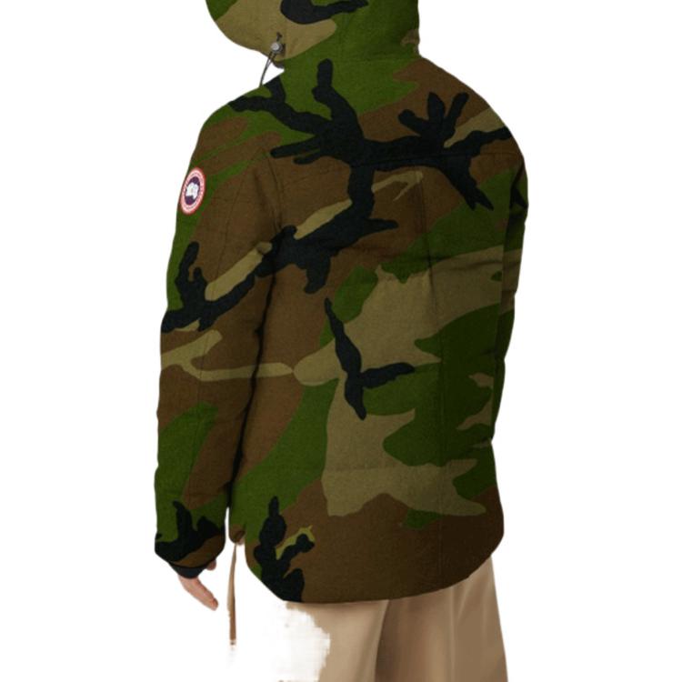 Shop Canada Goose FW21 Jaket Camo Tahan Air & Angin dengan Label Merah. 3804MP-316