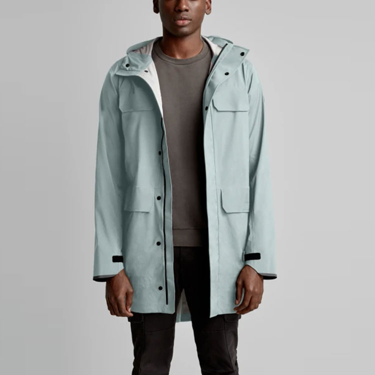 Lookbook カナダグース FW21 シーウルフ ロゴ ヘザーグレー フーデッドジャケット 5607M-477