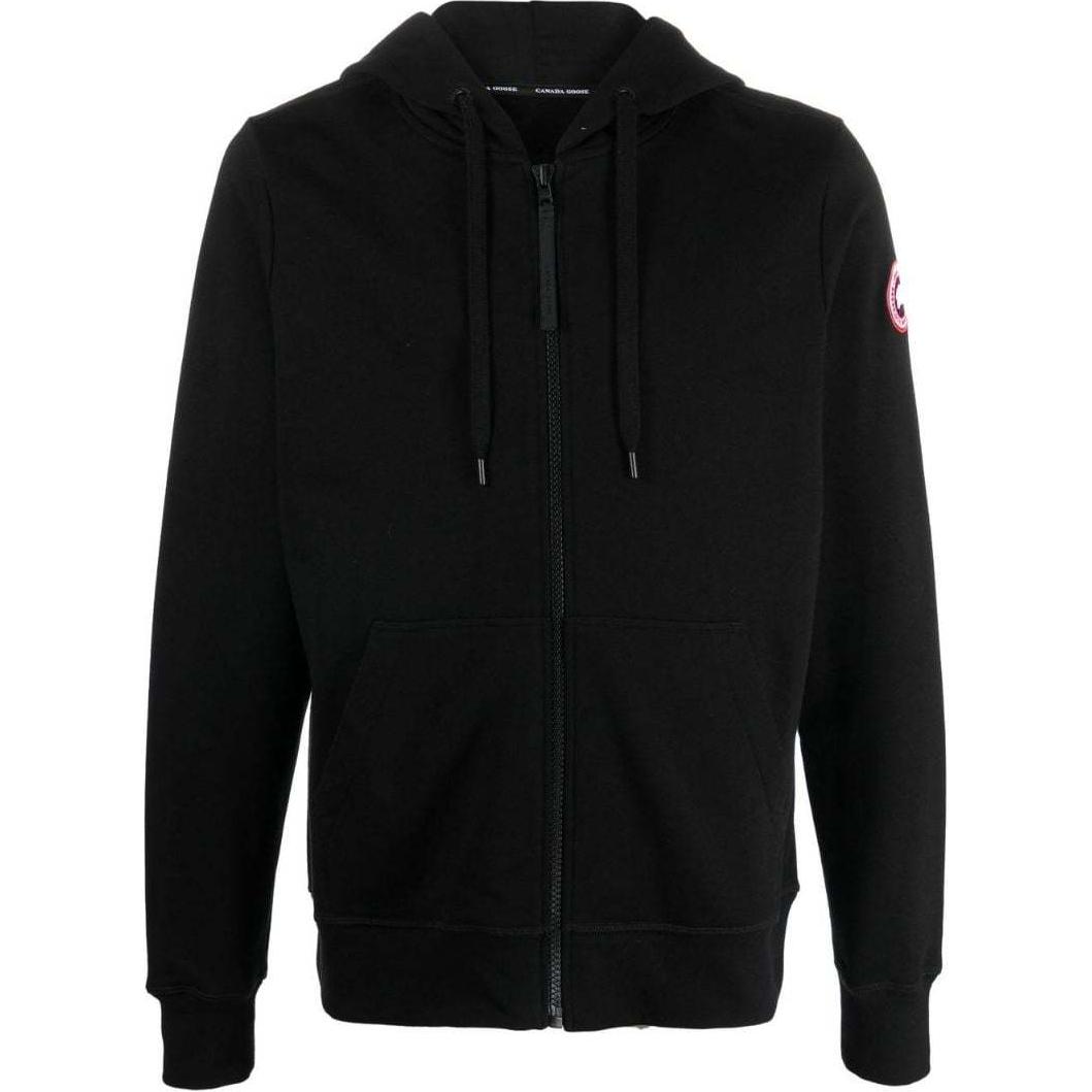 Buy Canada Goose FW22  Black Pullover Zip-Up Hoodie Jacket 7401-M61