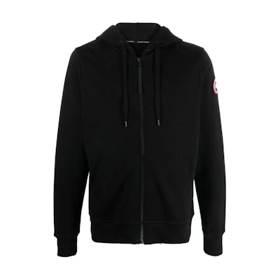 Canada Goose FW22 Black Pullover Zip-Up Hoodie Jacket 7401-M61