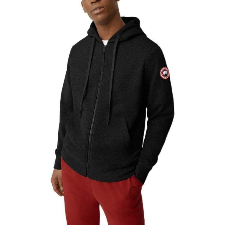 Lookbook Canada Goose FW22  Black Pullover Zip-Up Hoodie Jacket 7401-M61