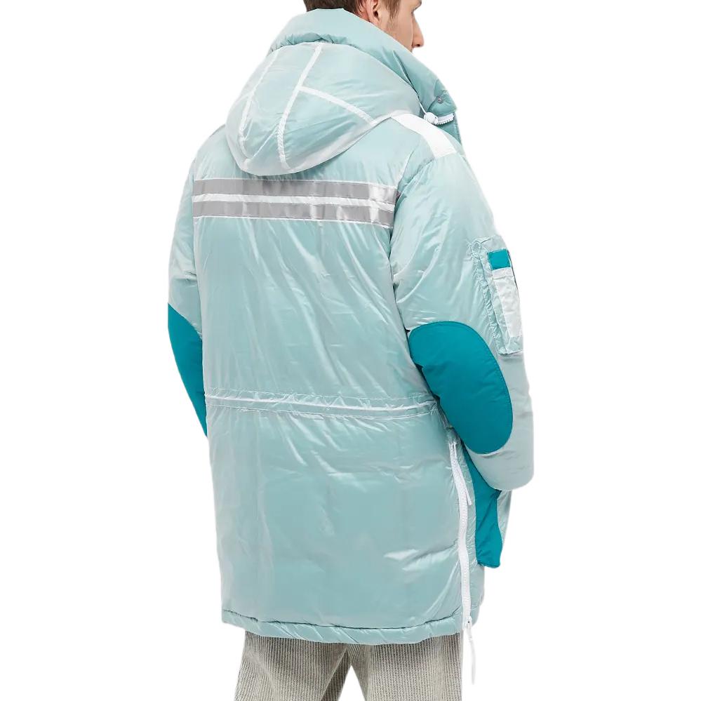 Canada Goose FW22  Blue Hooded Down Jacket with Logo Patch Large Pockets 9505UX1-204 圖 4