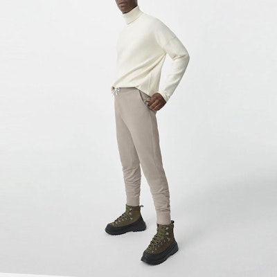 加拿大鵝 FW22 輕灰色抽繩針織慢跑褲 7402M1-432 Shop 加拿大鵝 FW22 輕灰色抽繩針織慢跑褲 7402M1-432