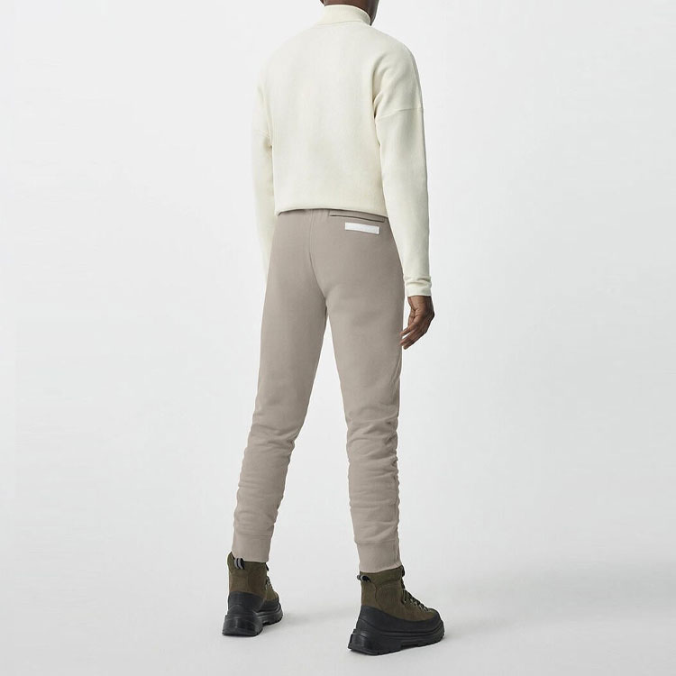 Purchase 加拿大鵝 FW22 輕灰色抽繩針織慢跑褲 7402M1-432