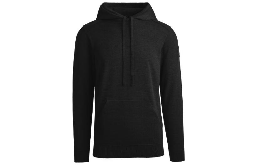 Order Canada Goose FW22 Amherst Black Hoodie  Casual Solid Logo Pullover. 7000MB-61