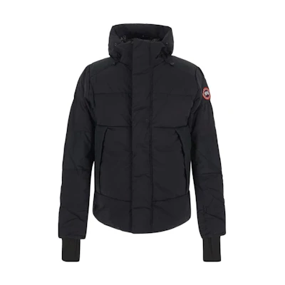 Canada Goose FW22 Black Solid Color Hooded Jacket 5076M4-361