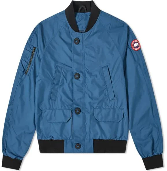 canada-goose-fw-22-blue-collarless-jacket-with-badge-and-contrast-trim-2515-m-853