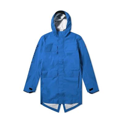 Canada Goose FW22 Blue Hoodie Jacket with Letter Print and Pockets 5607M-805