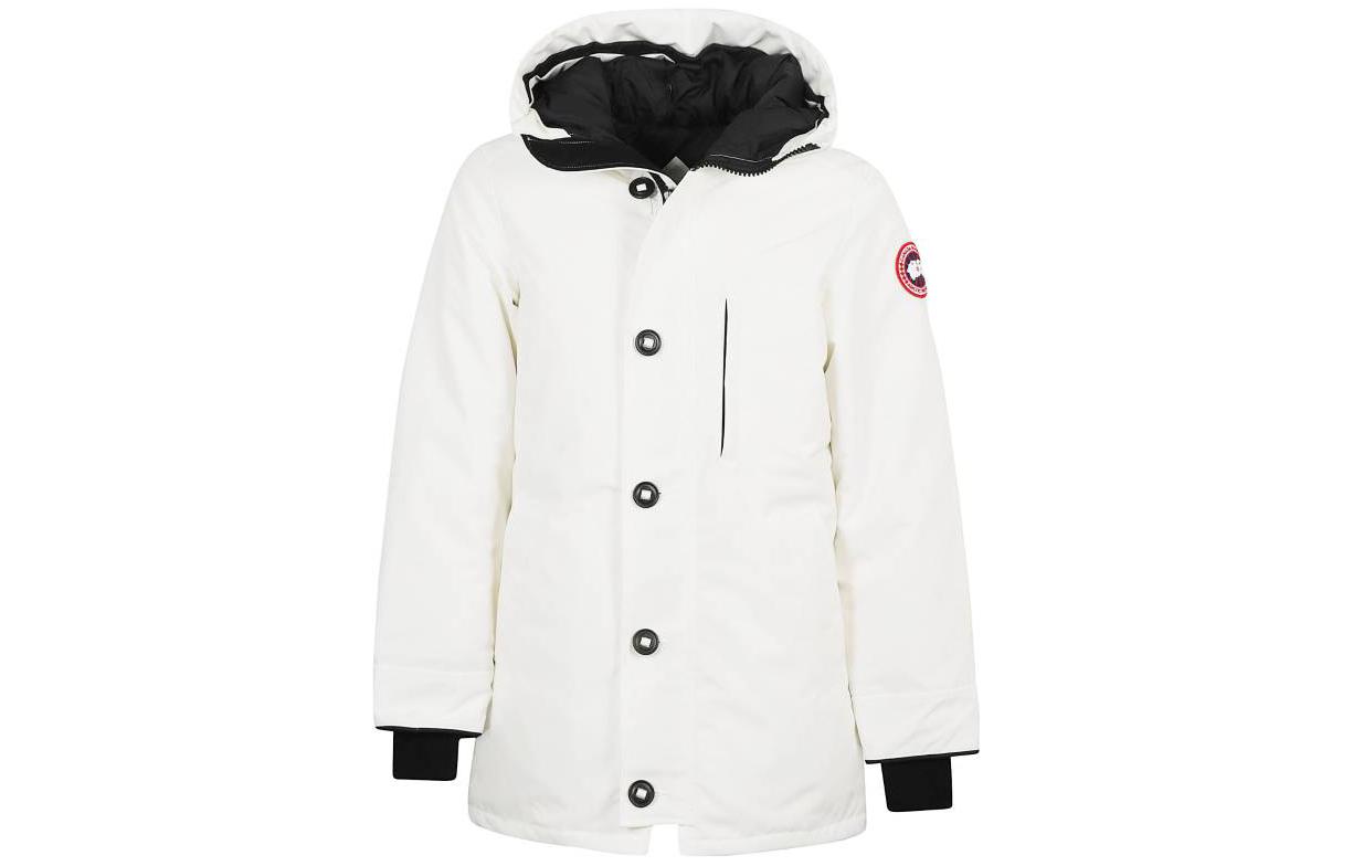 Buy Canada Goose FW22 Chateau Logo Patch Zip-Up Down Jacket  Polaris White 2053M-433