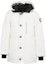Order Canada Goose FW22 Chateau Logo Patch Zip-Up Down Jacket Polaris White 2053M-433
