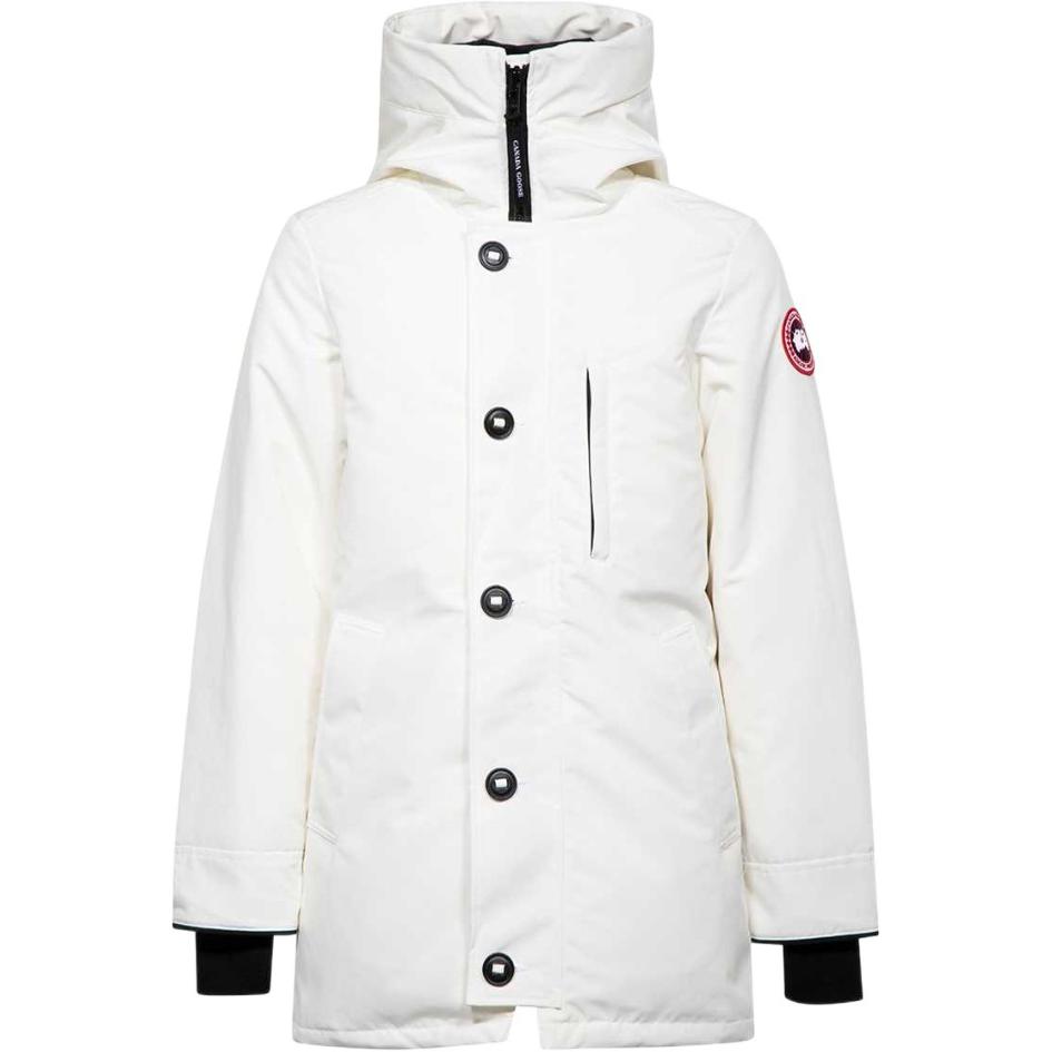 Lookbook Canada Goose FW22 Chateau Logo Patch Zip-Up Down Jacket  Polaris White 2053M-433