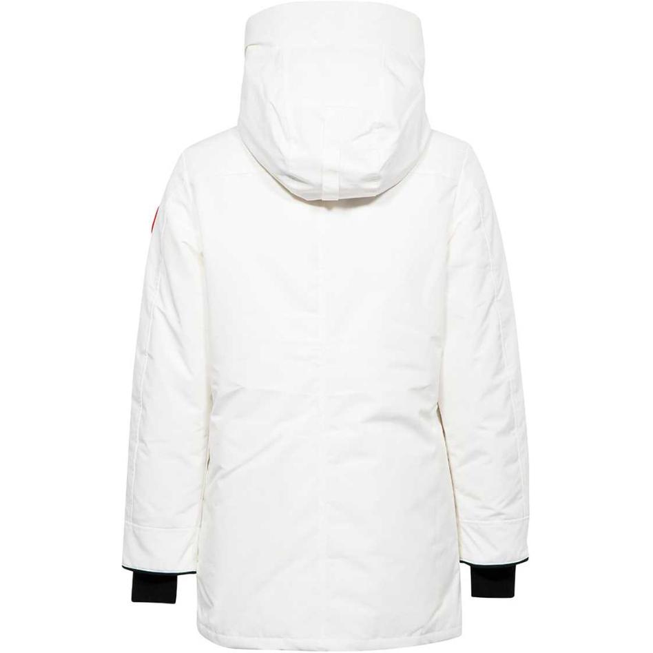 Shop Canada Goose FW22 Chateau Logo Patch Zip-Up Down Jacket  Polaris White 2053M-433