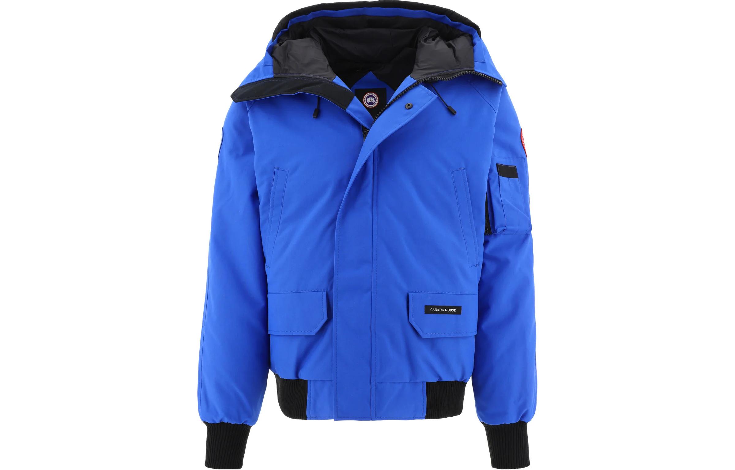 Order Canada Goose FW22 Chilliwack Waterproof Windproof Letter Print Hooded Down Jacket Blue 2050MPB-64