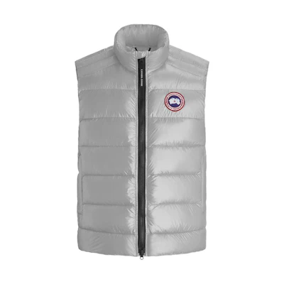 Canada Goose FW22 Crofton Silver Birch Lightweight Down Puffer Vest Unisex. 2229M-200