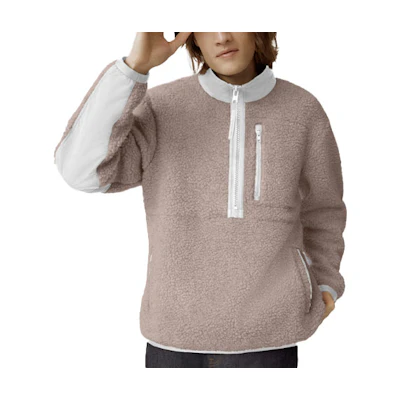 Canada Goose FW22 Half-Zip Pullover Sweatshirt Men’s Grey Beige Color. 7053M2-149