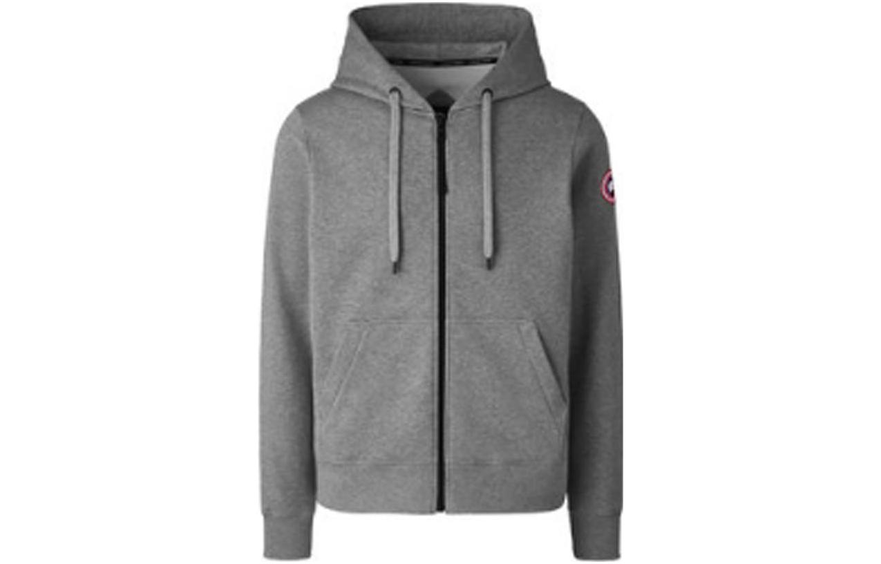 Canada Goose FW22 Huron Zip Pocket Hoodie Heather Grey 7401M-717