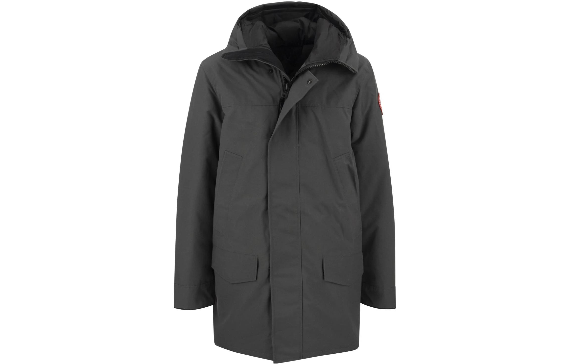 Buy Canada Goose FW22 Langford Mid-Length Hooded Parka for Men in Dark Grey. 2052M-66