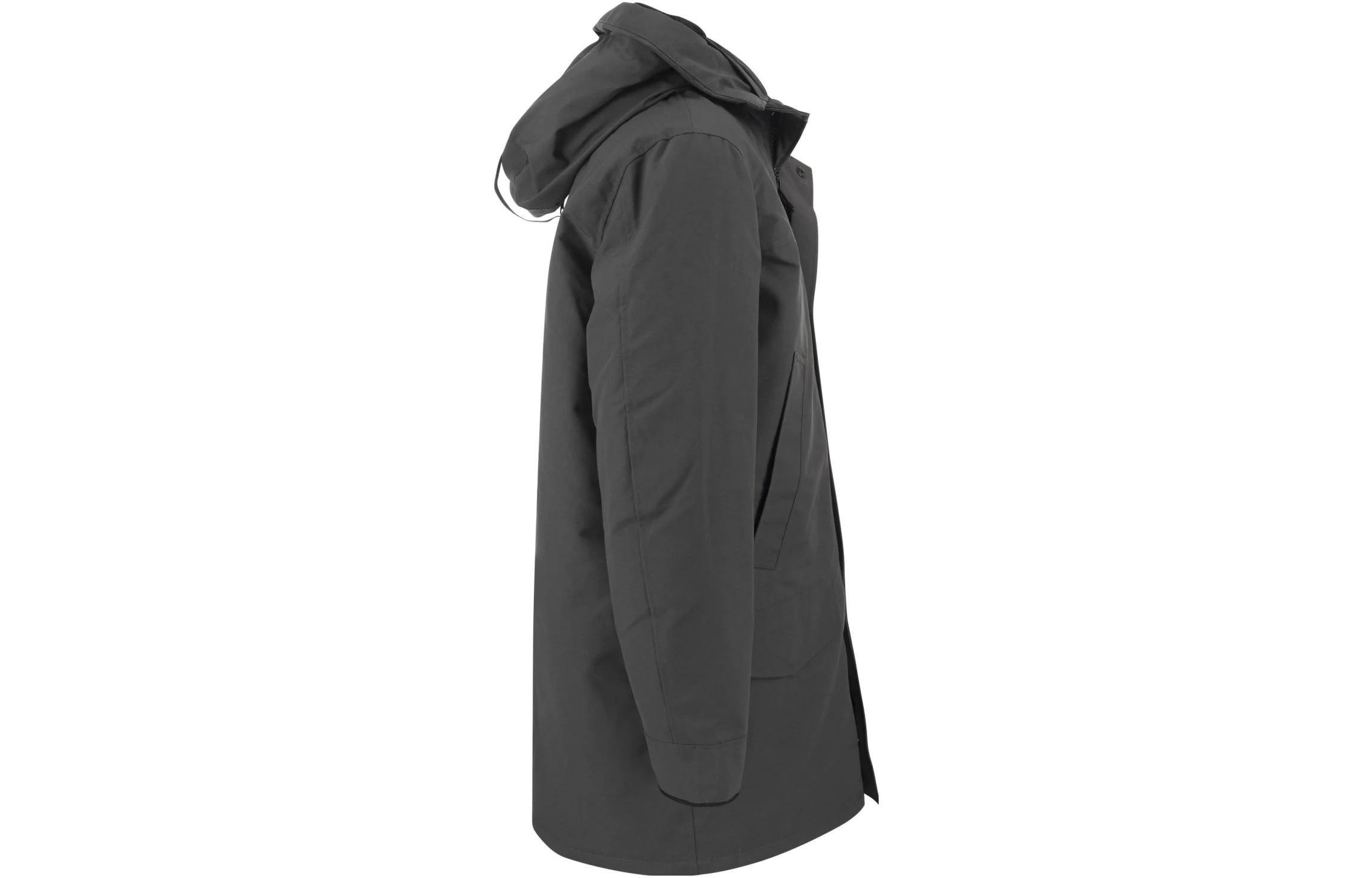 Shop Canada Goose FW22 Langford Mid-Length Hooded Parka for Men in Dark Grey. 2052M-66