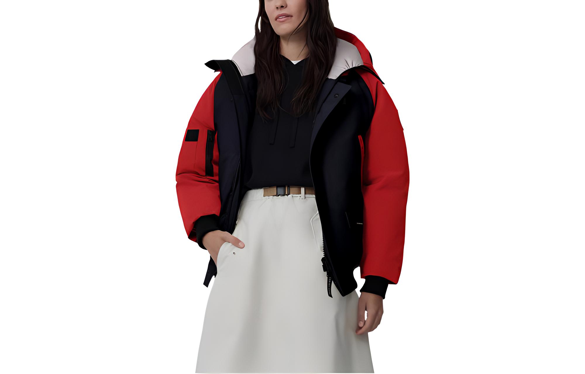 Buy Canada Goose FW22 Regeneration Chilliwack Red Puffer Jacket Unisex Zip Hoodie. 2050U1-1286