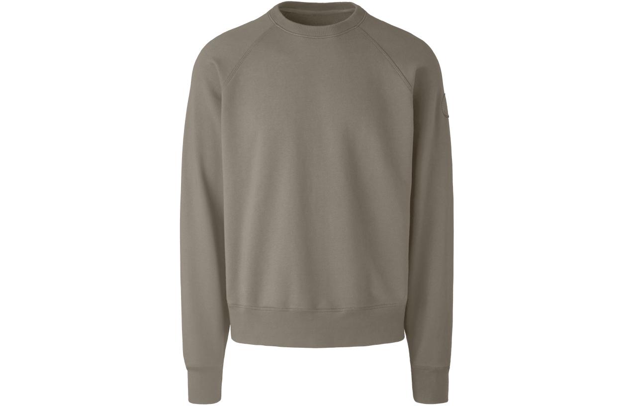 Canada Goose FW22 Solid Color Crewneck Sweatshirt Khaki 7400M2-255
