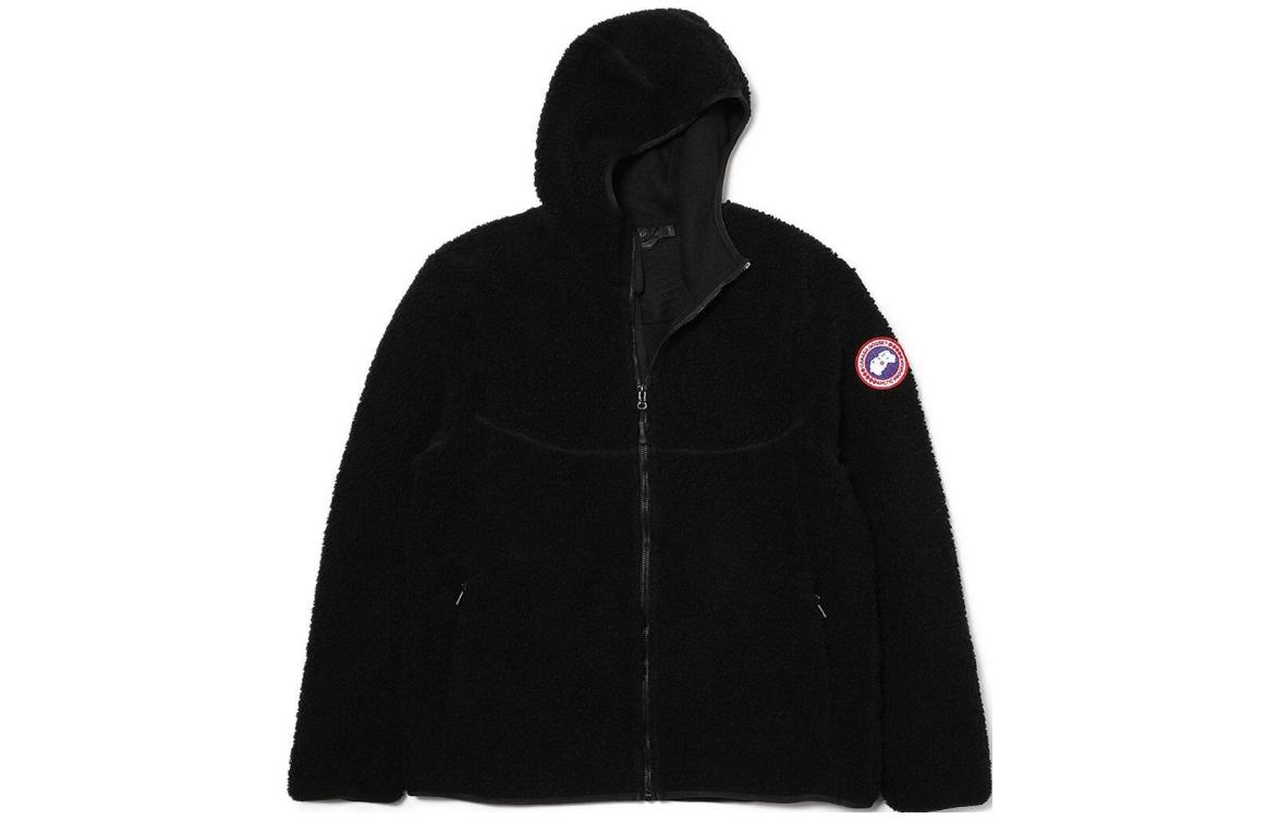 Canada Goose FW22 Solid Color Zip Hoodie Jacket Black 6997M-61