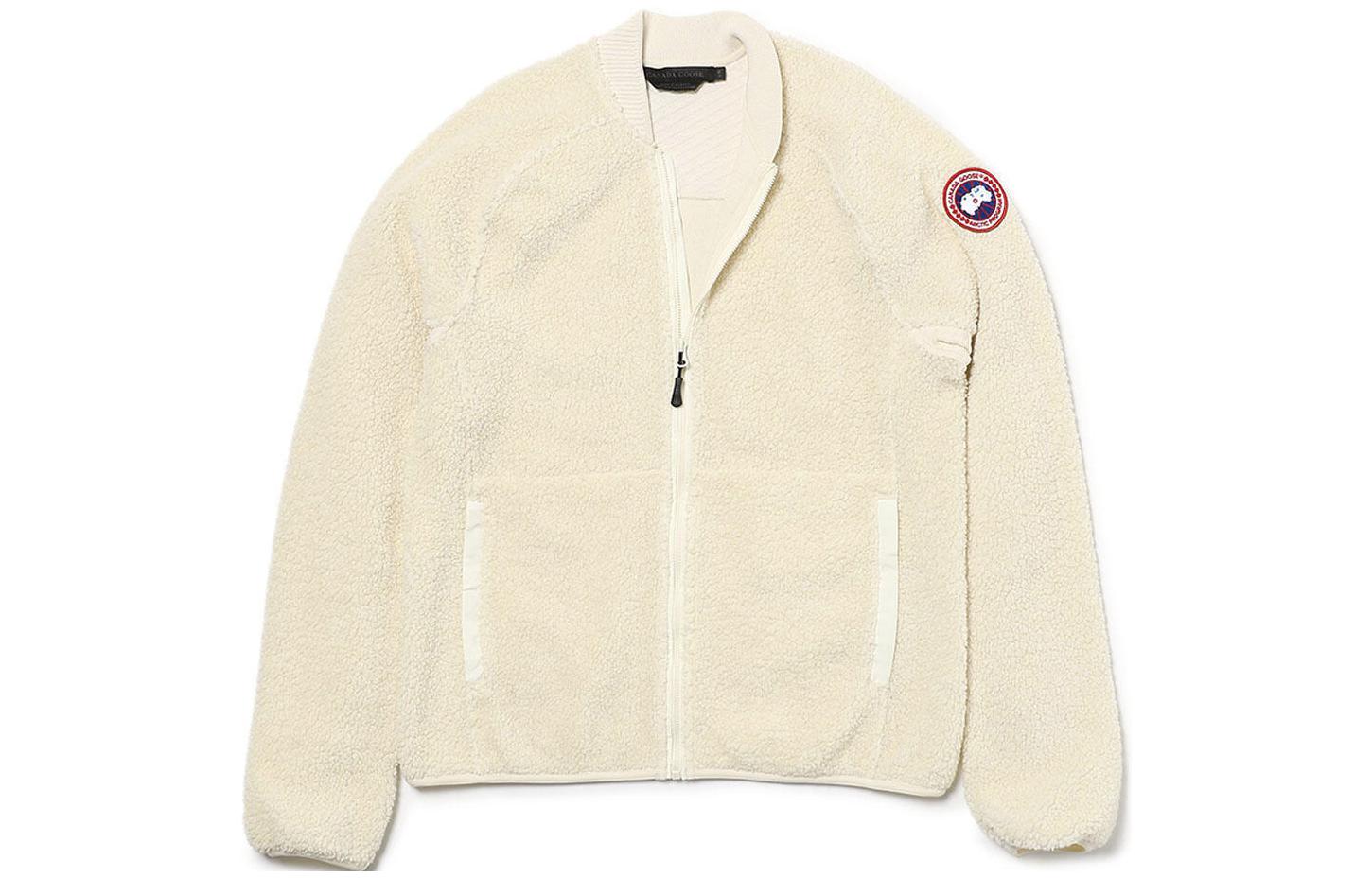 Canada Goose FW22 Solid Logo Zip Jacket Beige Unisex 6998M-206