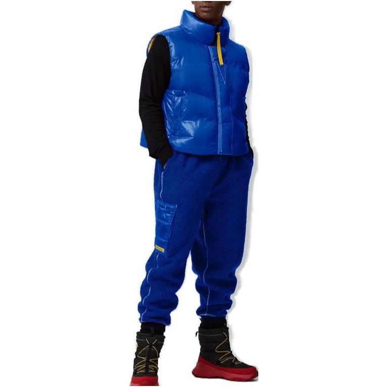 Shop 加拿大鵝 FW23 CG徽標男女款修身拉鍊背心深藍色 1123UPM-1392