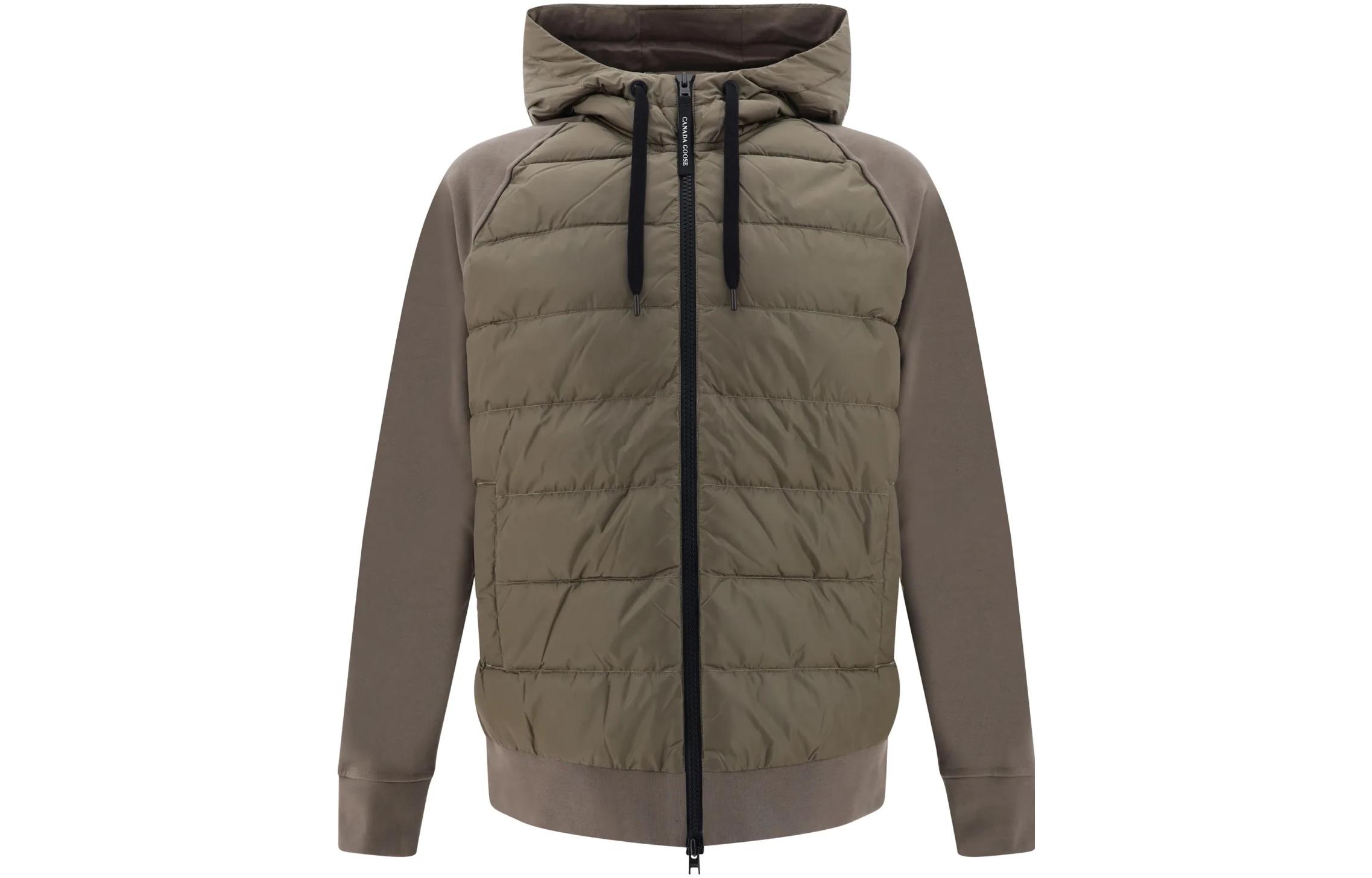 Canada Goose FW23 HyBridge Hooded Slim Fit Down Jacket Brown Unisex 6843MB-252