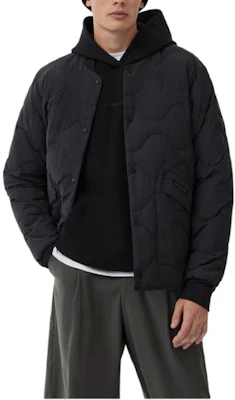 Canada Goose FW24 Black Reversible Bomber Jacket Unisex Short Casual Outerwear 3599MB-61 Purchase Canada Goose FW24 Black Reversible Bomber Jacket Unisex Short Casual Outerwear 3599MB-61