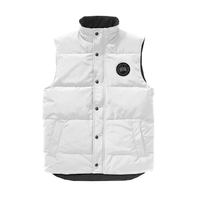 Canada Goose Garson Black Label Lightweight Down Vest Arctic White Unisex. 4151MB-433